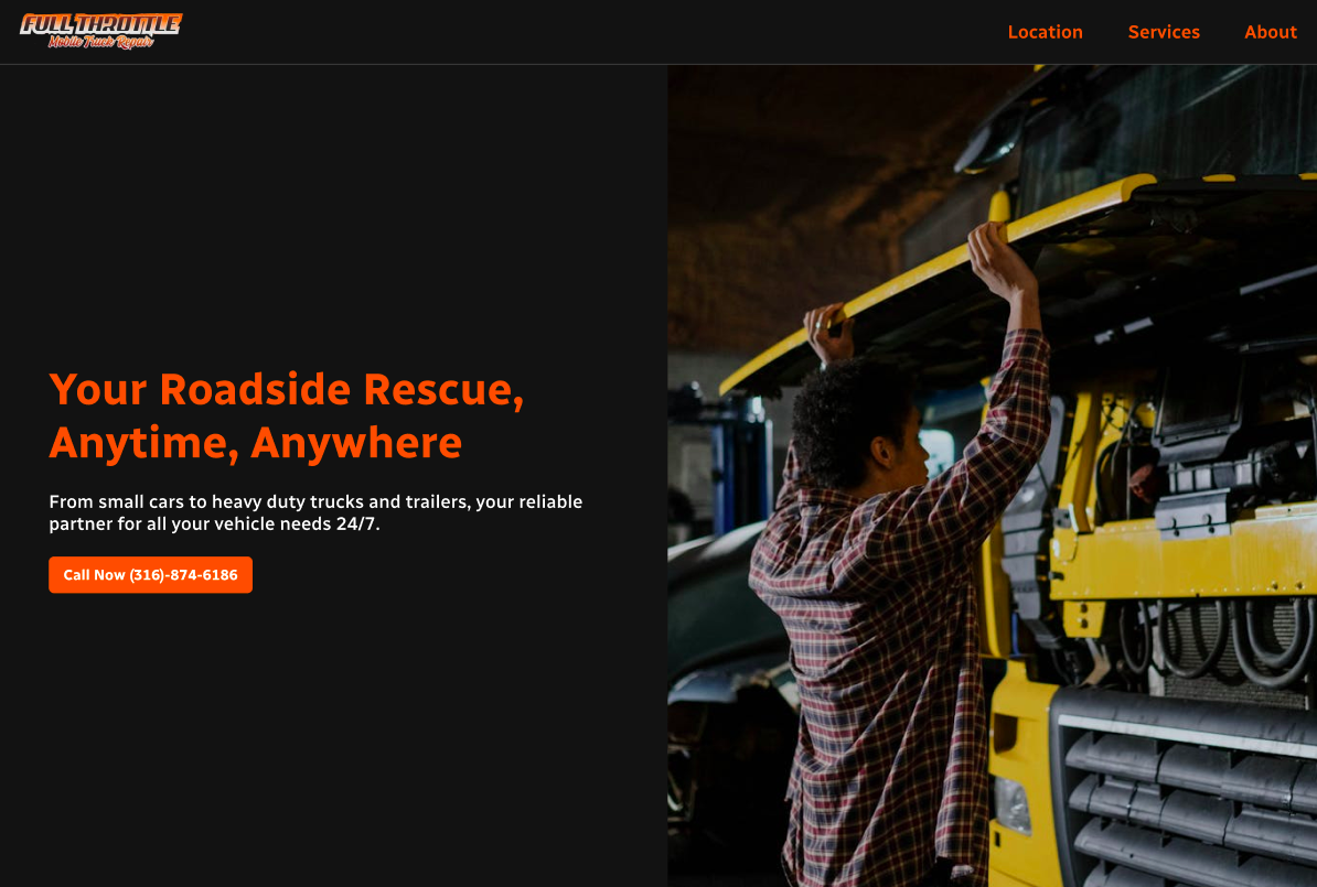 Full Throttle Mobile Truck Repair